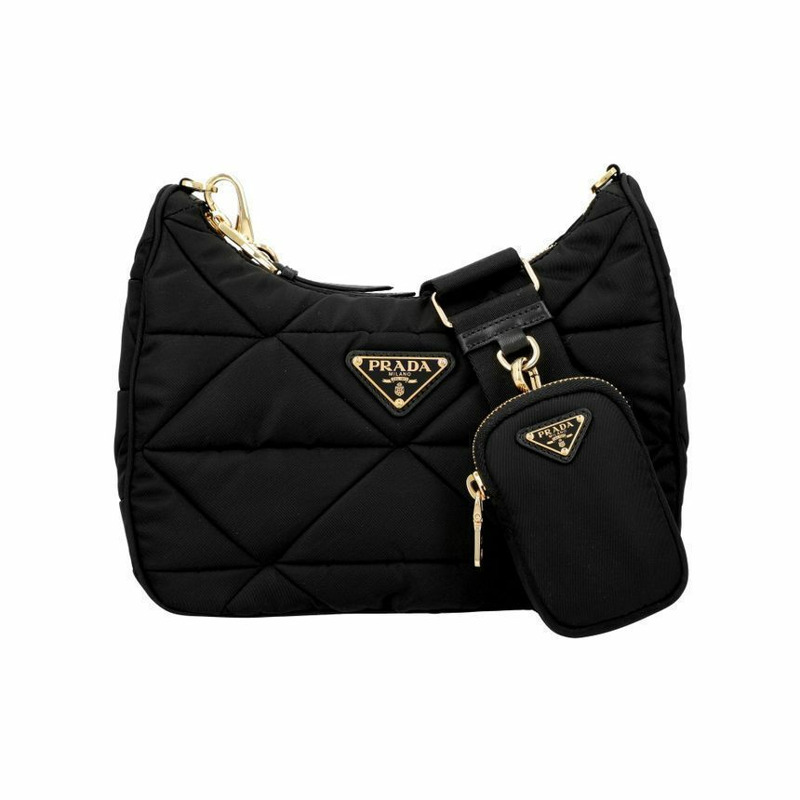 PRADA Re-Nylon 襯墊 Logo 女士單肩包 1BC151 RDJN F0632-0