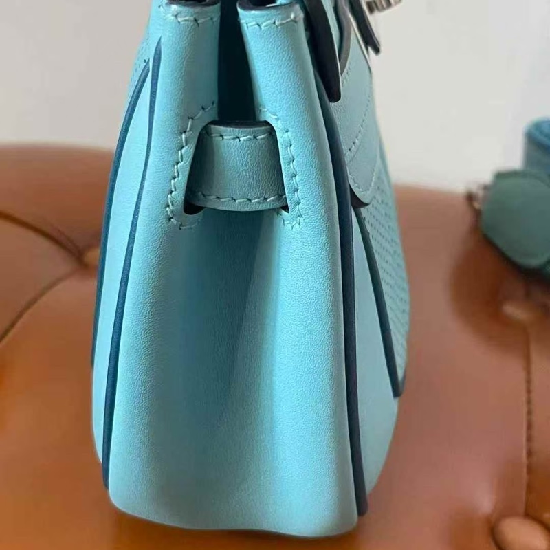 🌈Hermes🩵Mini Berline🩵3P馬卡龍拼色 🌈99新🌟Swift皮🌟愛馬仕🌟-2