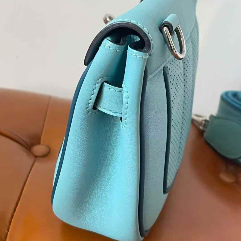 🌈Hermes🩵Mini Berline🩵3P馬卡龍拼色 🌈99新🌟Swift皮🌟愛馬仕🌟-3