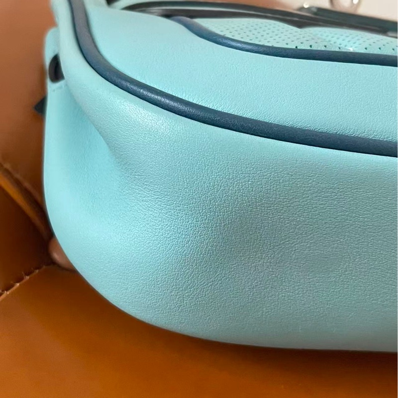 🌈Hermes🩵Mini Berline🩵3P馬卡龍拼色 🌈99新🌟Swift皮🌟愛馬仕🌟-4