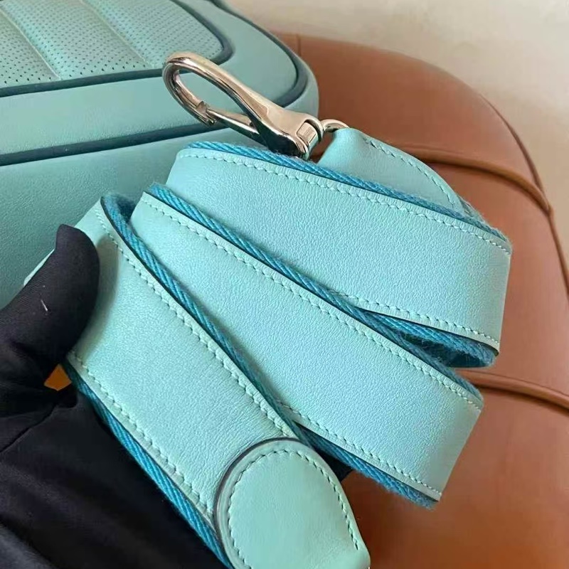 🌈Hermes🩵Mini Berline🩵3P馬卡龍拼色 🌈99新🌟Swift皮🌟愛馬仕🌟-6