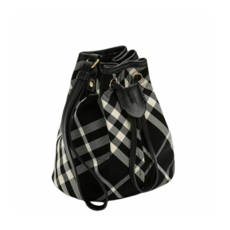 BURBERRY 迷你格紋水桶包 8095057-6