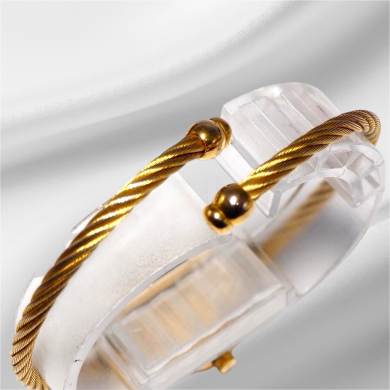 🌷Gucci 雙G麻花Vintage金錶 ｜經典花紋✦fufu style 精品✦ 氣質款｜手錶.古董手錶-12