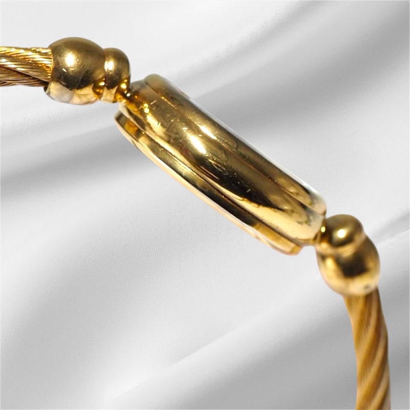 🌷Gucci 雙G麻花Vintage金錶 ｜經典花紋✦fufu style 精品✦ 氣質款｜手錶.古董手錶-15