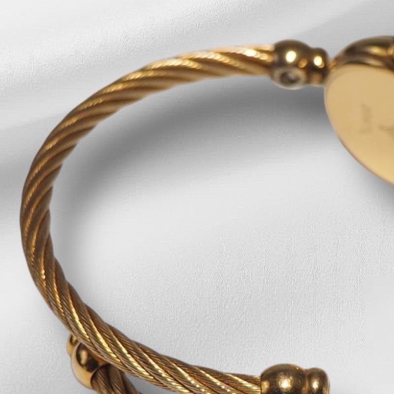 🌷Gucci 雙G麻花Vintage金錶 ｜經典花紋✦fufu style 精品✦ 氣質款｜手錶.古董手錶-19