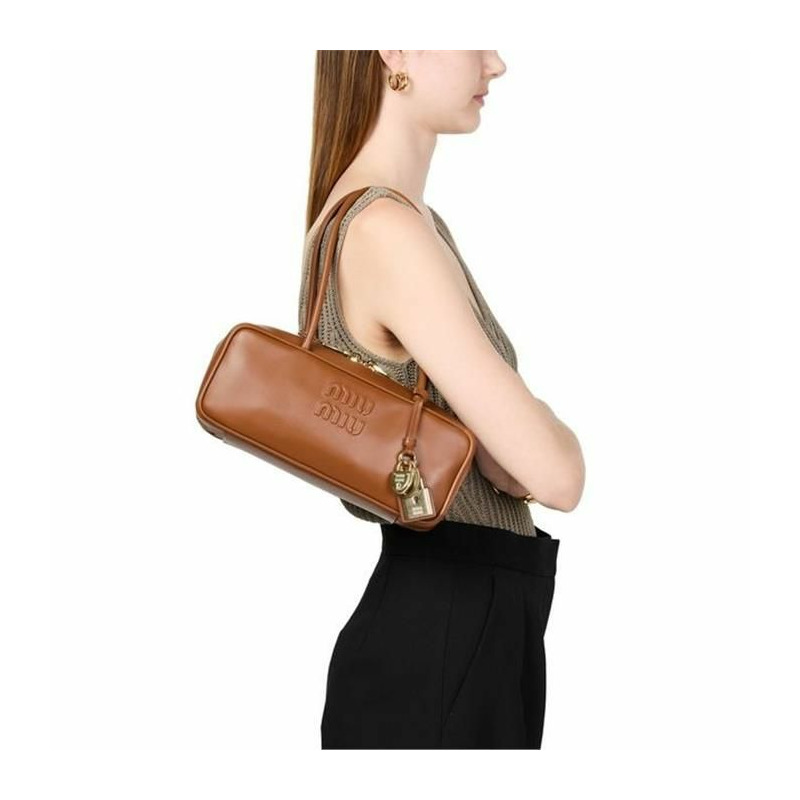 MIU MIU 皮革蝴蝶結小包 5BB173 2CRW F0046-7
