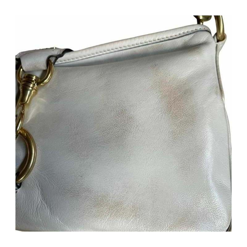 MIU MIU 按扣式皮革肩背包 5BC123 2F6P F0J34-5