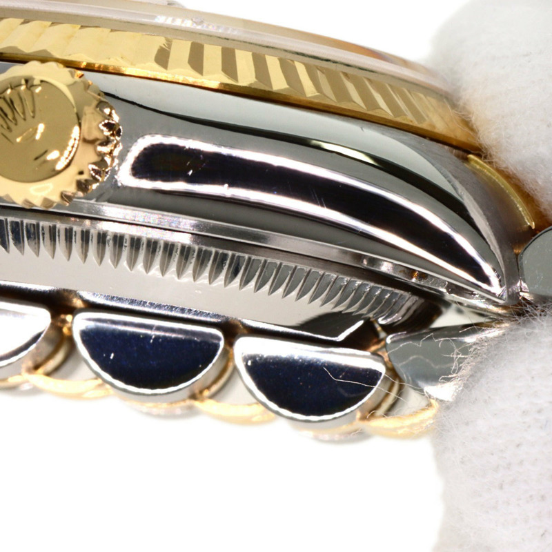 勞力士 69173G Datejust 10P 鑲鑽腕錶 不鏽鋼/SSx18K黃金 女士腕錶-10