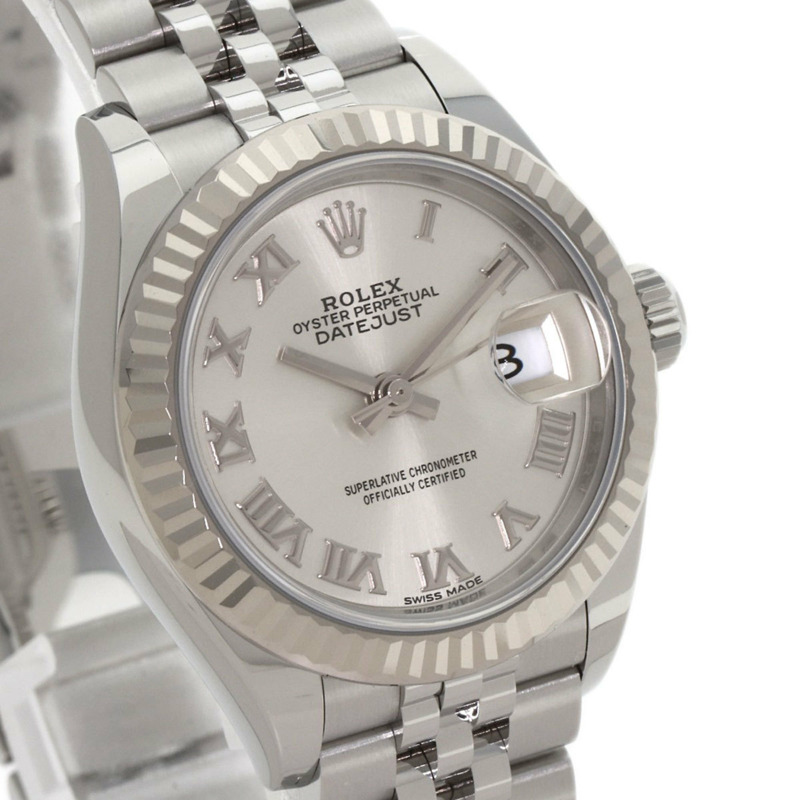 勞力士 279174 Datejust 28 女士腕錶，不鏽鋼/SS/18K 白金款-3