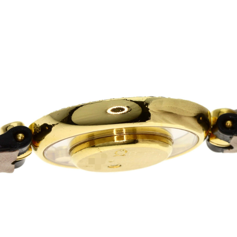 蕭邦 20/4191-21 Happy Diamonds 紅寶石腕錶,18K黃金錶殼搭配皮革錶帶,女士款-13