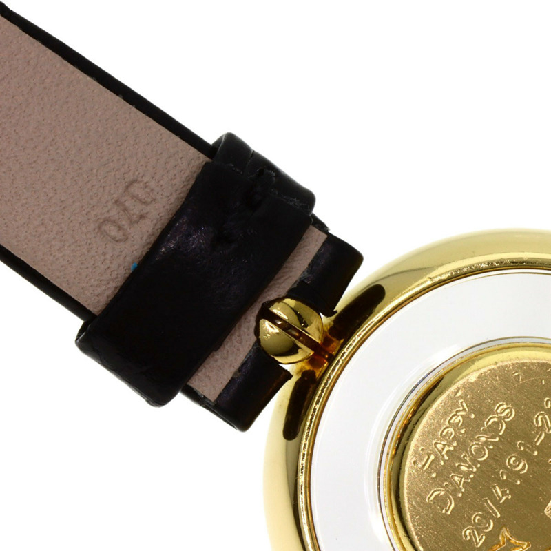 蕭邦 20/4191-21 Happy Diamonds 紅寶石腕錶,18K黃金錶殼搭配皮革錶帶,女士款-21