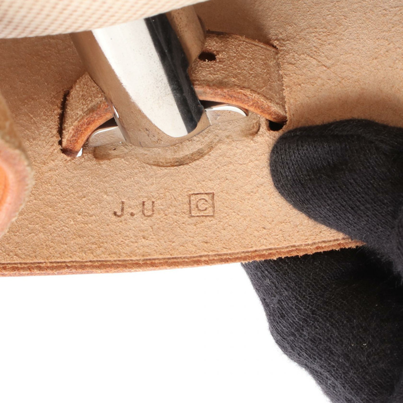 愛馬仕 Herbag a dos PM 雙肩包 C Toile H 皮革天然色 二手 SHW-4