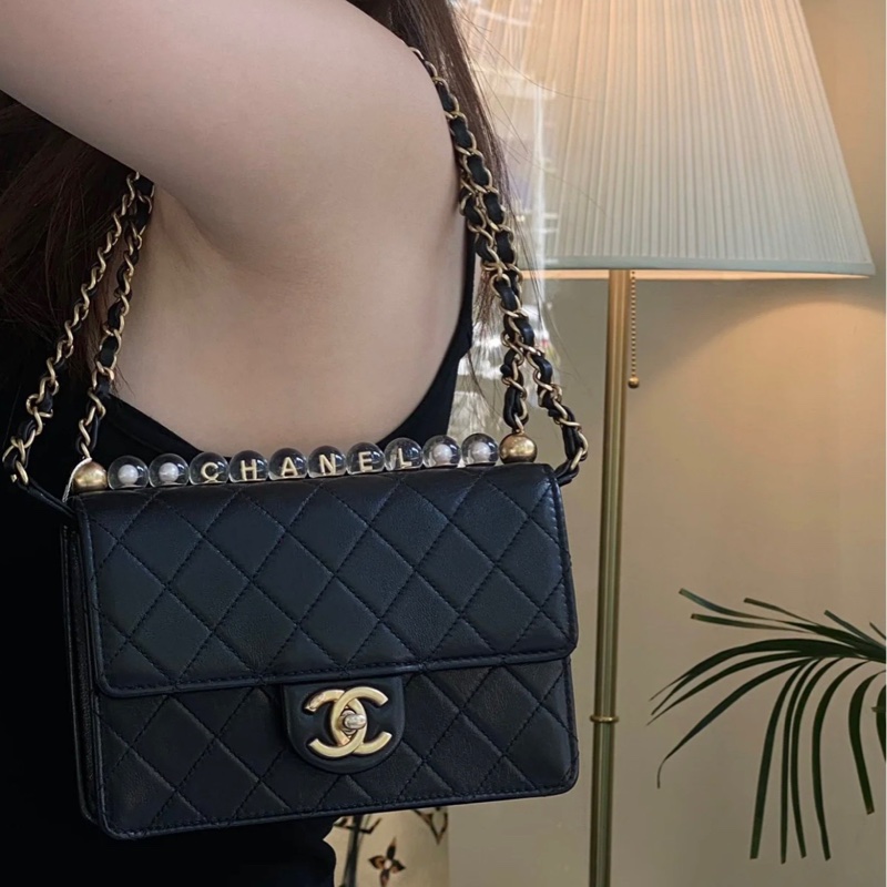 ✨Chanel 黑金珍珠cf 有保卡 季節限量🖤-0
