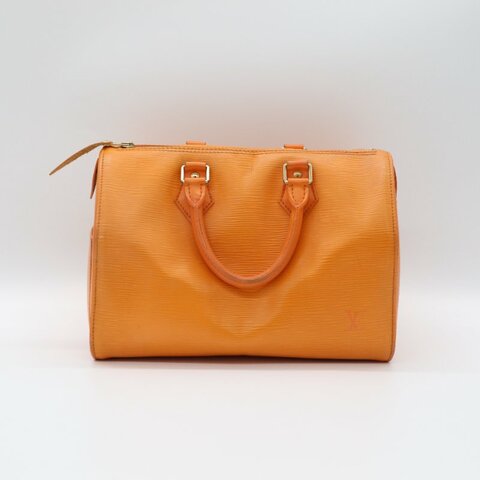 LOUIS VUITTON 路易威登 EPI Speedy30 SP30 牛皮 太陽黃 手提包