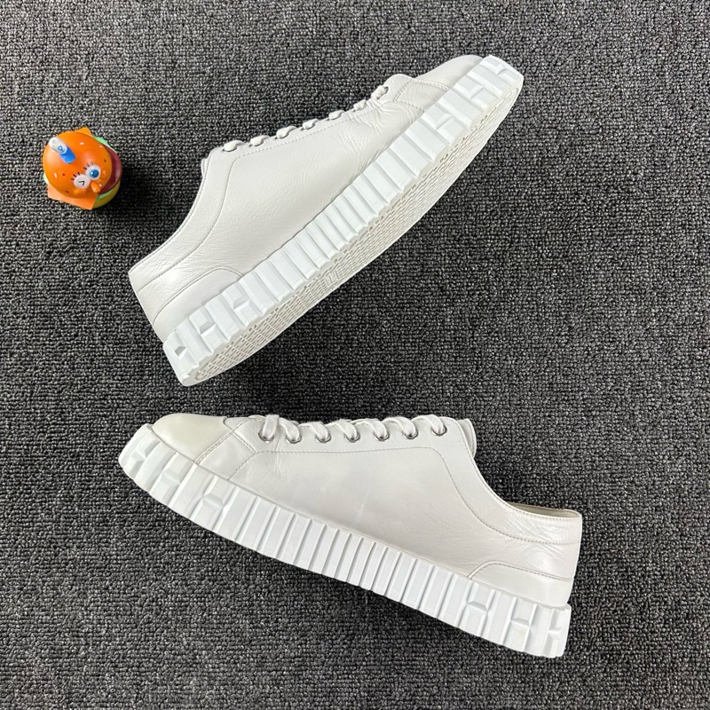 款式：98新Hermes愛馬仕白色厚底鞋 尺碼：40 白色簡約時尚 厚底-2