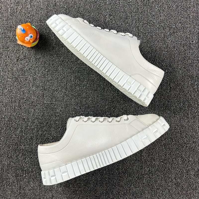 款式：98新Hermes愛馬仕白色厚底鞋 尺碼：40 白色簡約時尚 厚底-6