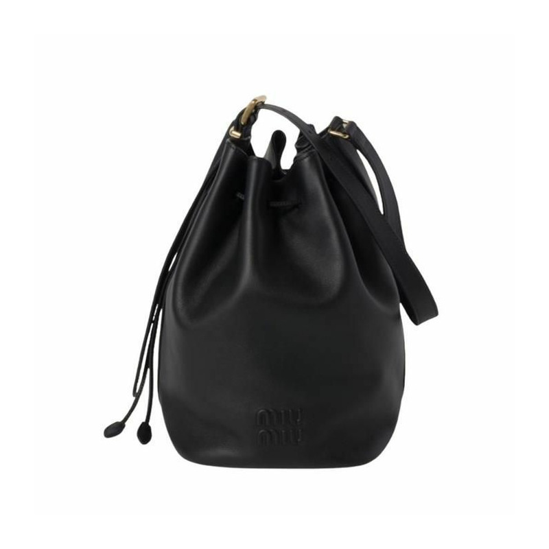 MIU MIU 皮革小水桶包 5BE090 2CRM F0002-2