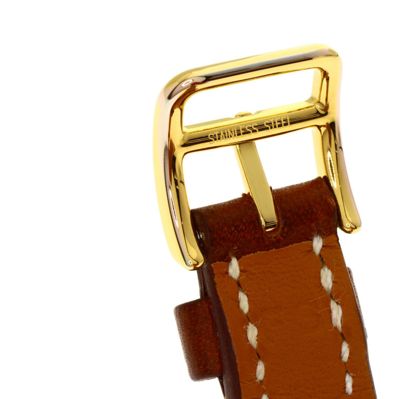 愛馬仕 HH1.101 H 迷你雙圈腕錶 GP/皮革 女士款-12