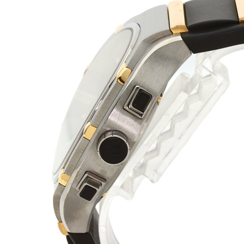 伯爵 GOA36002 Polo 45 飛返計時腕錶,鈦金屬/橡膠/鈦金屬 x 18K鍍金男士腕錶-4