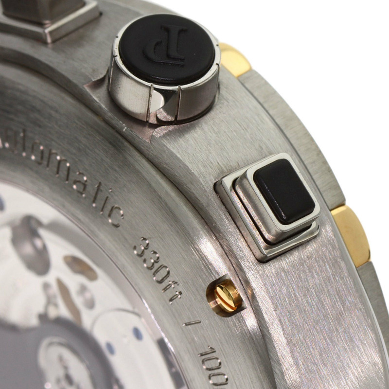 伯爵 GOA36002 Polo 45 飛返計時腕錶,鈦金屬/橡膠/鈦金屬 x 18K鍍金男士腕錶-15