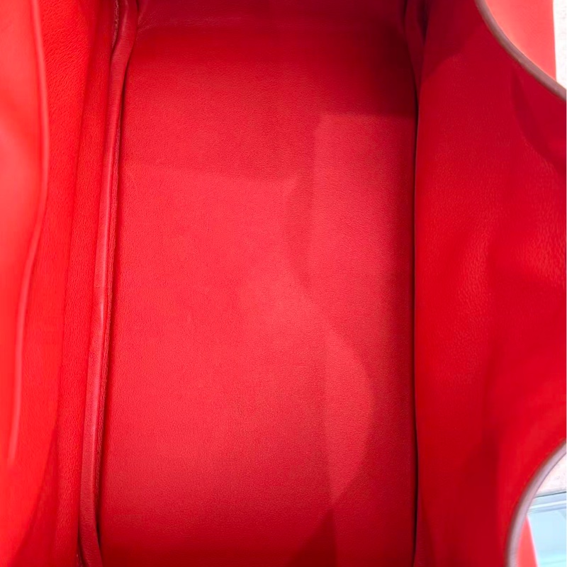 🌈Hermes❤️Lindy 30❤️橙紅色銀扣🌟99新🌟Swift皮🌟-1