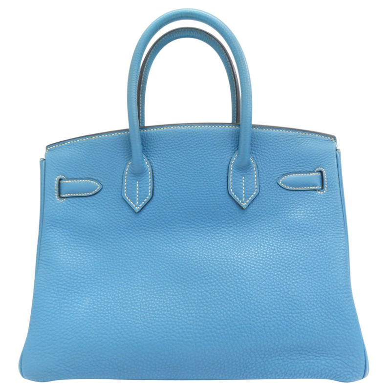 牛仔藍 Togo牛皮 Birkin30 柏金包 手提包 口D刻 金扣【HERMES 愛馬仕】-2