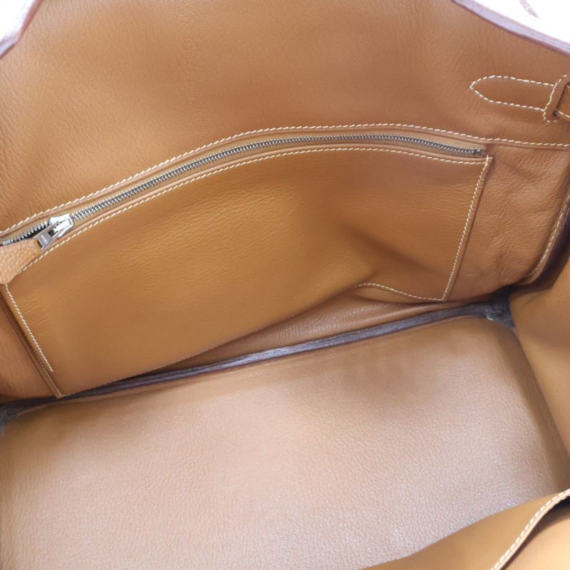 金棕色 Togo牛皮 Birkin 35 柏金包 手提包 □H刻 銀扣【HERMES 愛馬仕】-4