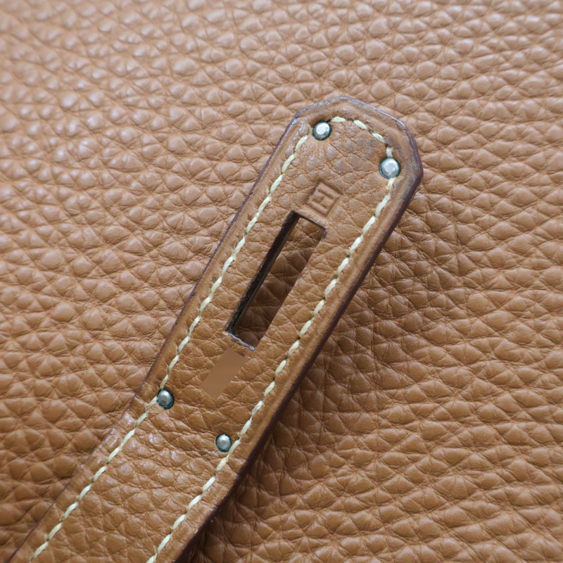 金棕色 Togo牛皮 Birkin 35 柏金包 手提包 □H刻 銀扣【HERMES 愛馬仕】-8