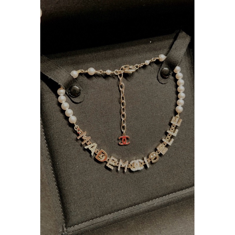 Chanel香奈兒珍珠水鑽項鍊-1
