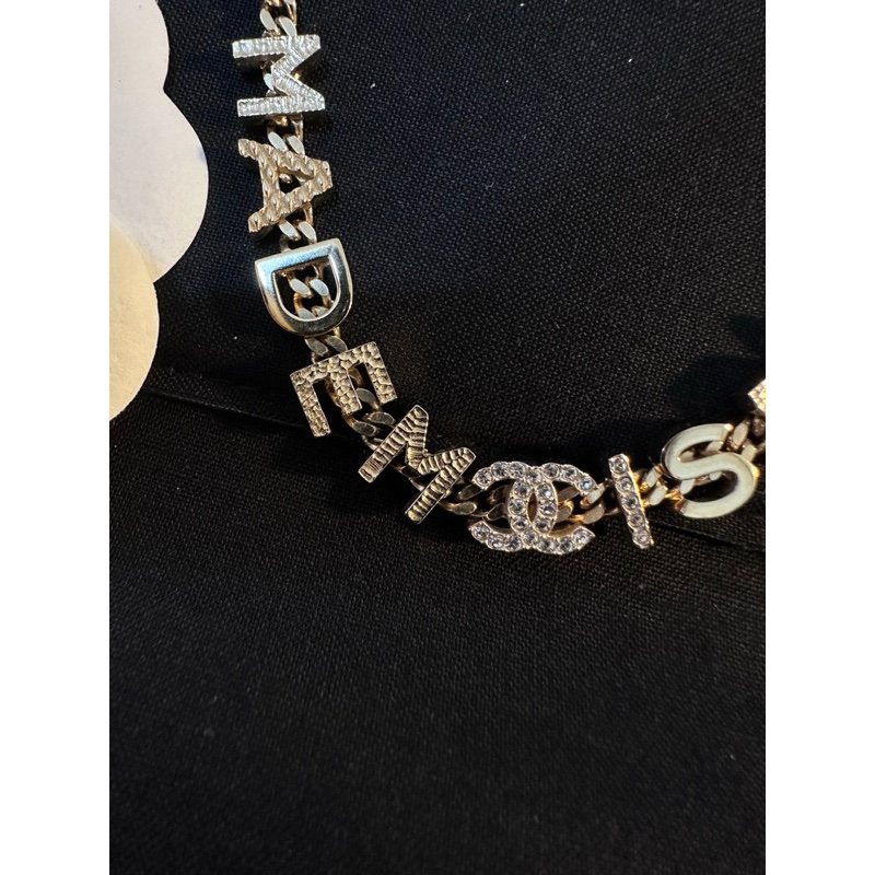 Chanel香奈兒珍珠水鑽項鍊-2