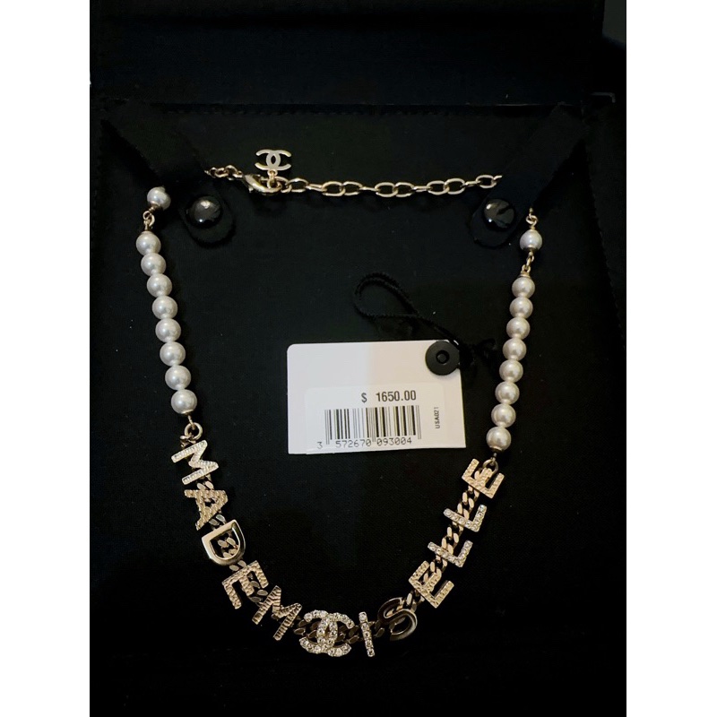 Chanel香奈兒珍珠水鑽項鍊-3