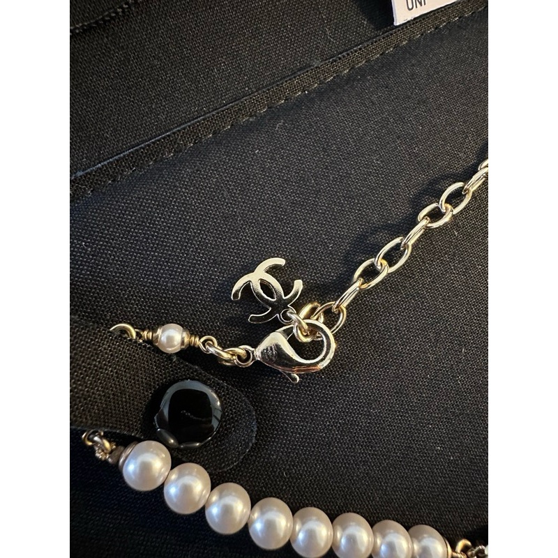 Chanel香奈兒珍珠水鑽項鍊-5