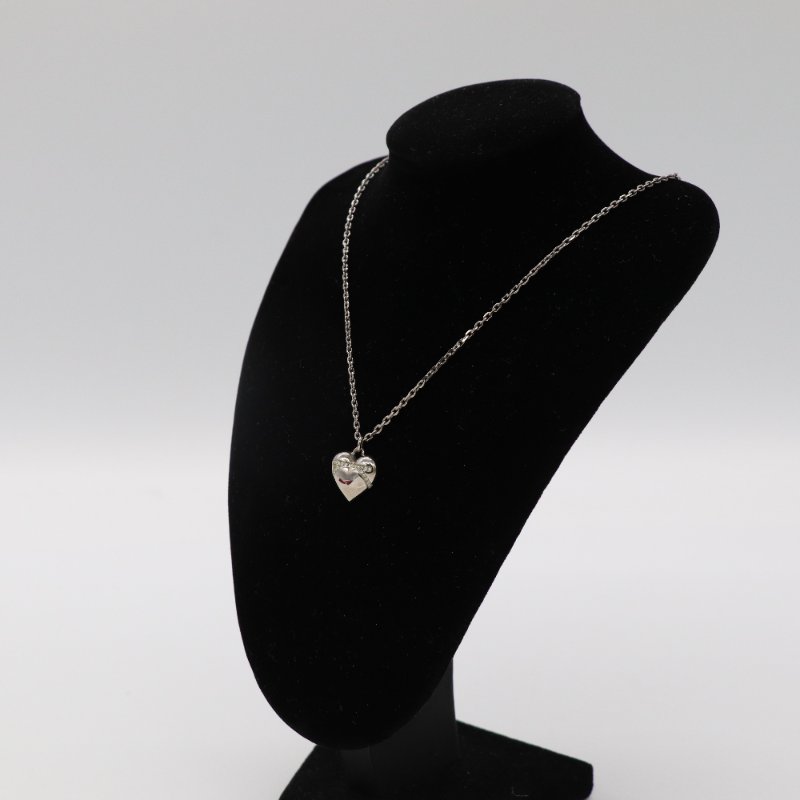 SALVATORE FERRAGAMO 菲拉格慕 Gancini 金屬 愛心造型 吊墜項鍊-2