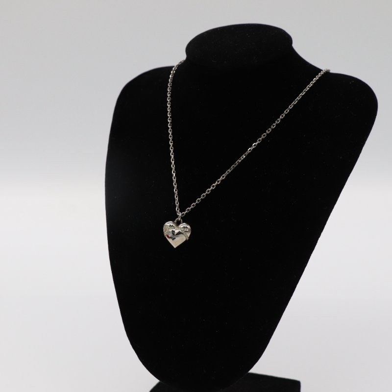 SALVATORE FERRAGAMO 菲拉格慕 Gancini 金屬 愛心造型 吊墜項鍊-3