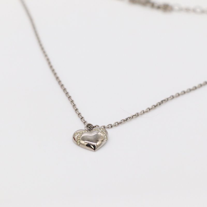 SALVATORE FERRAGAMO 菲拉格慕 Gancini 金屬 愛心造型 吊墜項鍊-5