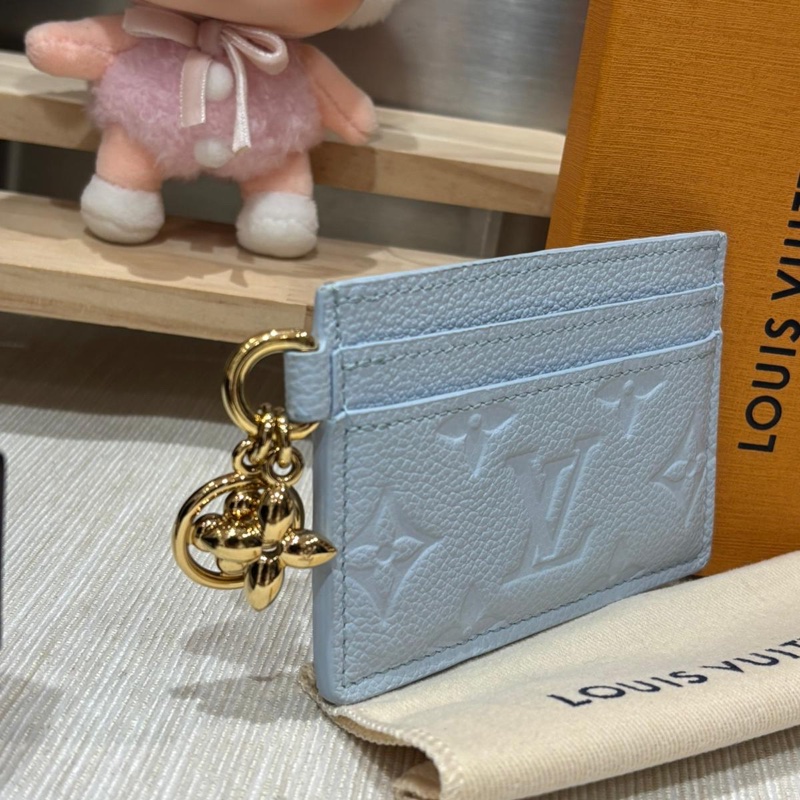 Lv Charms Card Holder Azur Frost-0