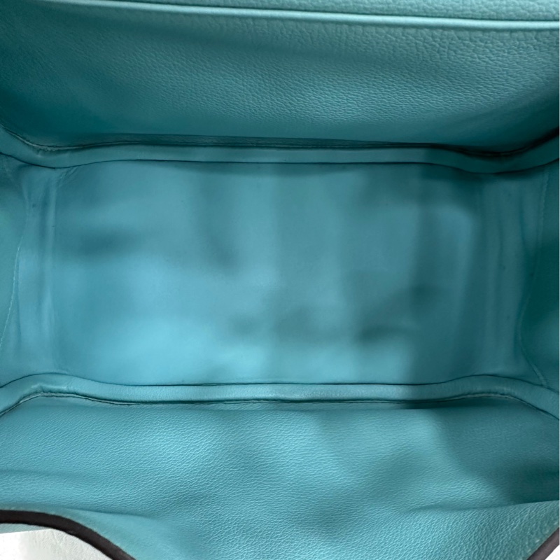 愛馬仕/Hermes Lindy26 手提單肩包 馬卡龍藍 EC皮 T刻-8