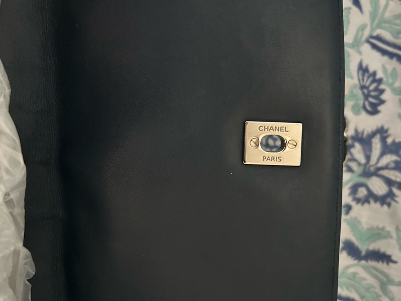 國際精品CHANEL香奈兒CF 肩背包 很深的氣質藍 銀扣鍊-20