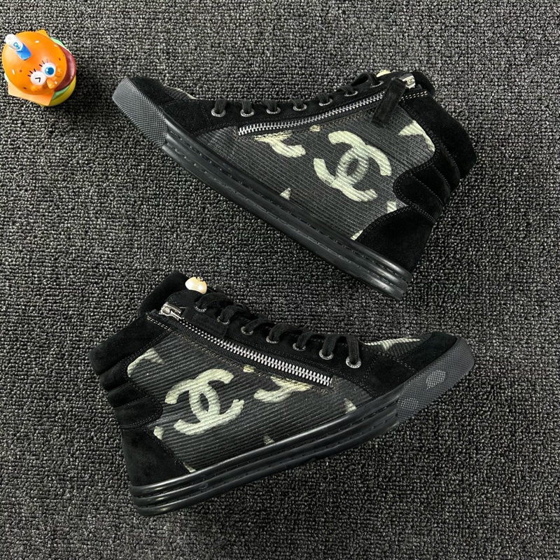 Chanel香奈兒黑色高幫運動鞋 尺碼:36 碼-2