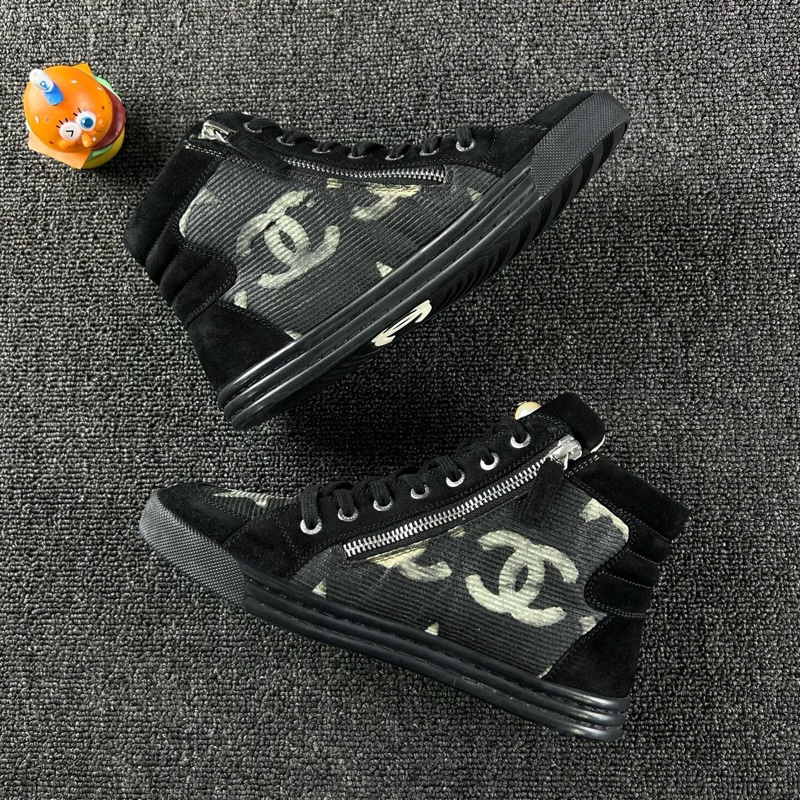 Chanel香奈兒黑色高幫運動鞋 尺碼:36 碼-6