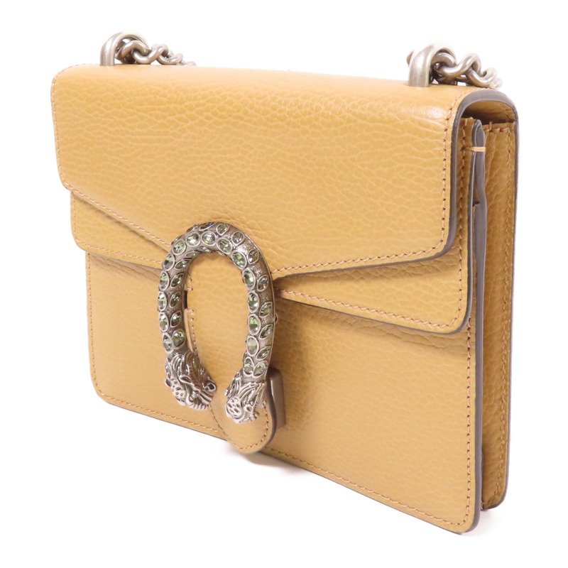 GUCCI 牛皮皮革Dionysus銀扣肩背袋-2