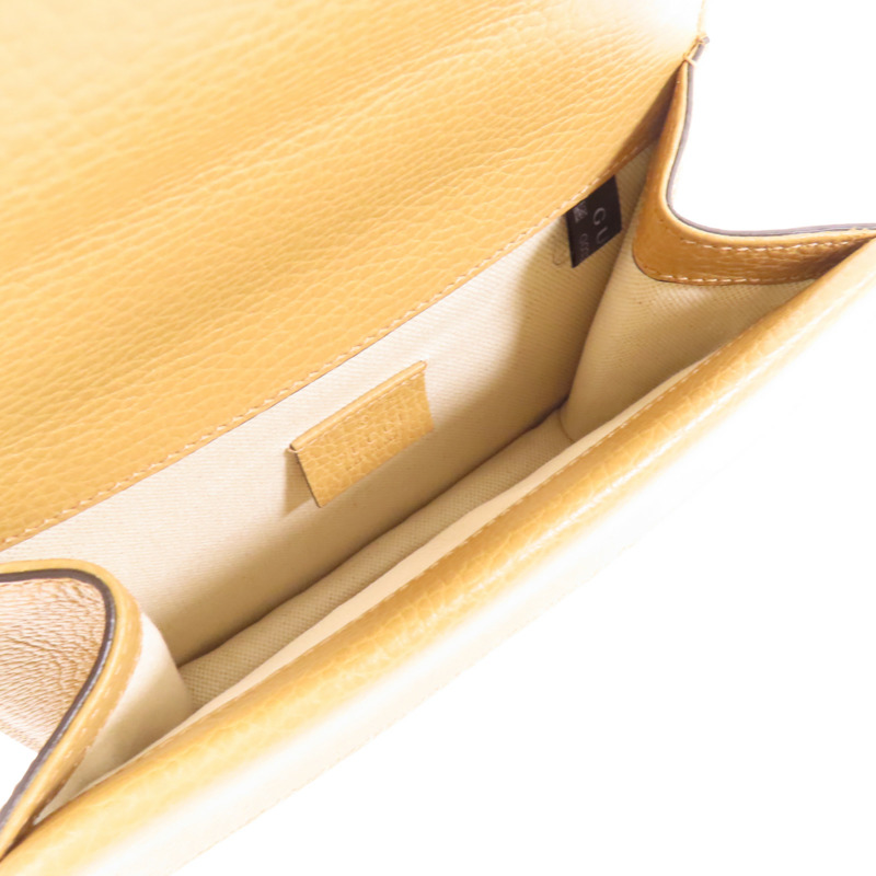 GUCCI 牛皮皮革Dionysus銀扣肩背袋-4