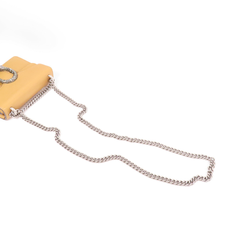 GUCCI 牛皮皮革Dionysus銀扣肩背袋-8