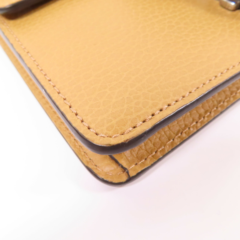 GUCCI 牛皮皮革Dionysus銀扣肩背袋-10