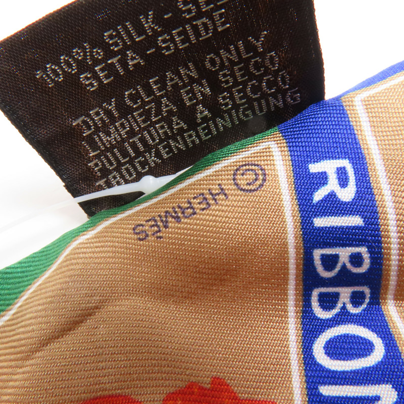 HERMES 絲質Twilly絲巾Multicolor-5