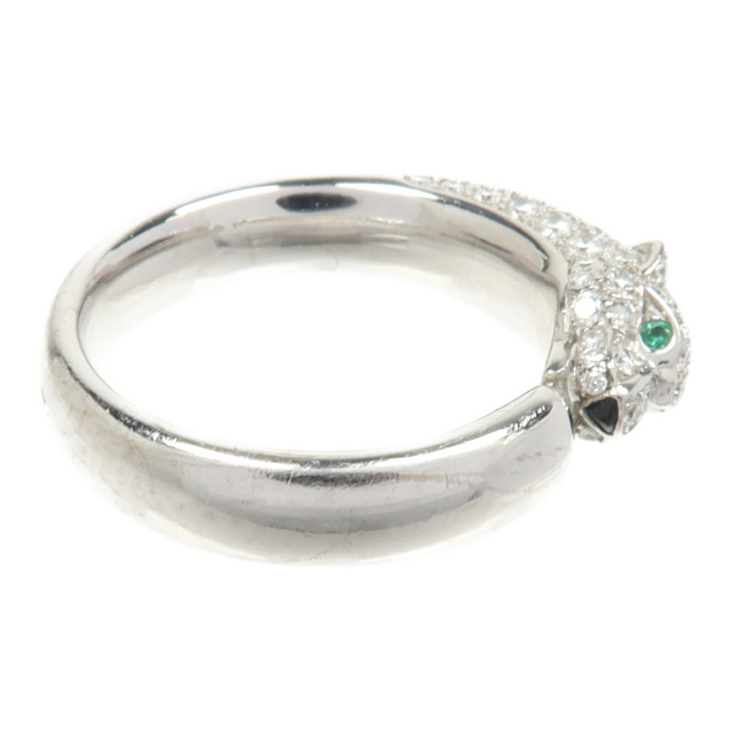 CARTIER 18K白金Diamond Panthere De Cartier鑽石戒指Cartier#54/US#6.75-3