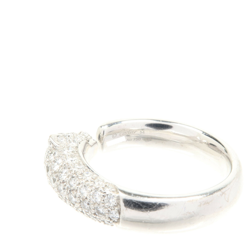 CARTIER 18K白金Diamond Panthere De Cartier鑽石戒指Cartier#54/US#6.75-4