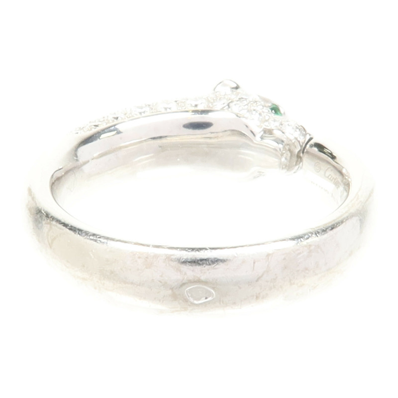 CARTIER 18K白金Diamond Panthere De Cartier鑽石戒指Cartier#54/US#6.75-5