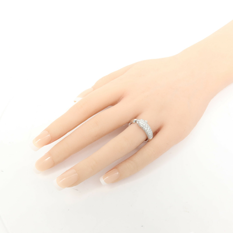 CARTIER 18K白金Diamond Panthere De Cartier鑽石戒指Cartier#54/US#6.75-7