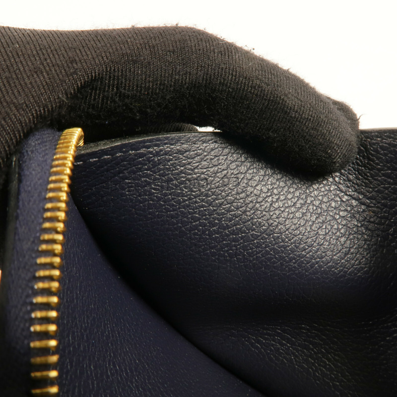 HERMES Evercolor皮革Zipper Wallet金扣錢包Bleu Nuit-16